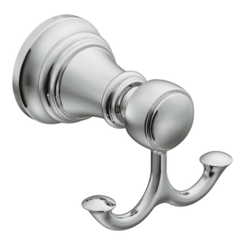 Moen YB8403 Creative Specialties Weymouth Double Hook Robe Hook - Chrome